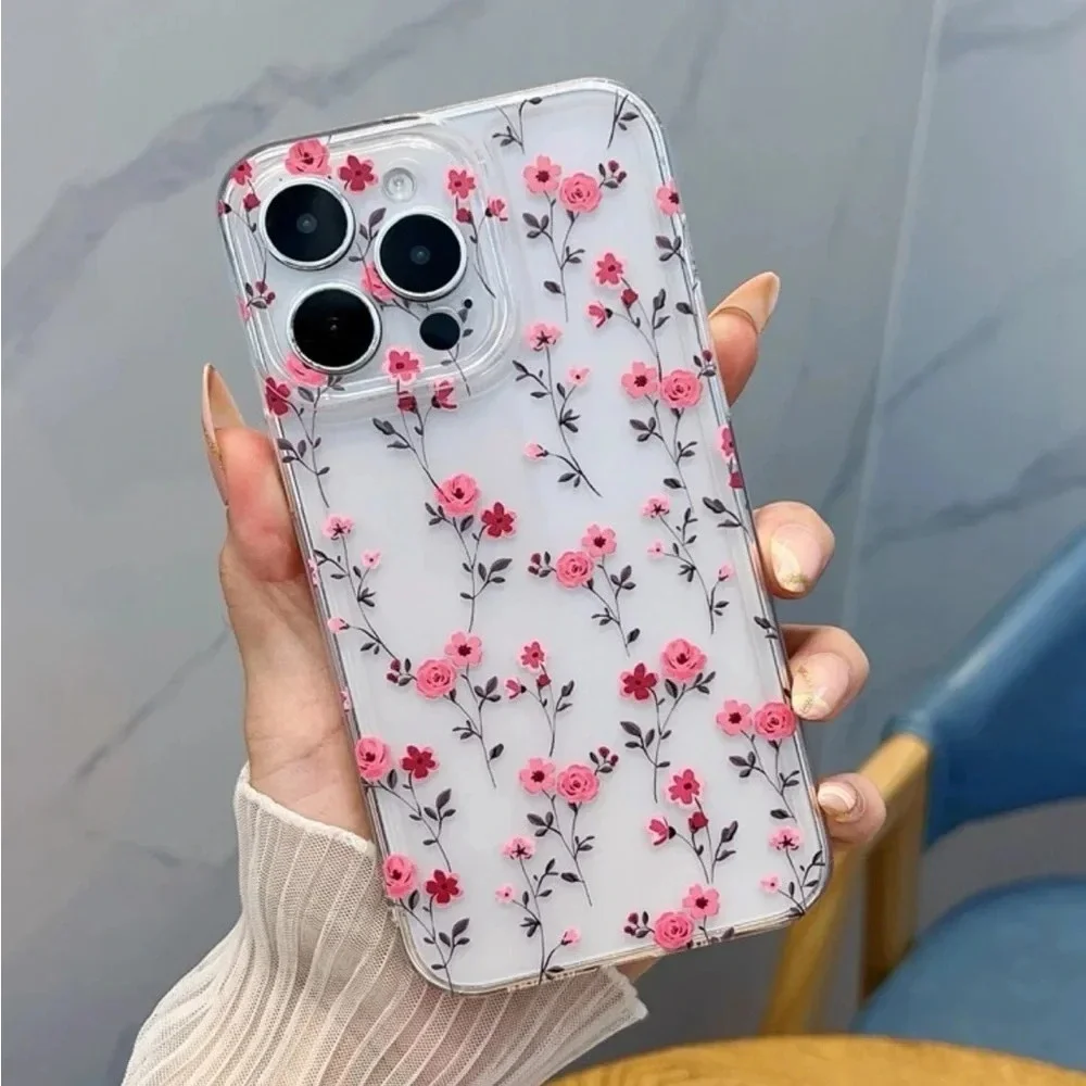 ⚠️Clearance iPhone 13/Pro/Pro Max Floral Clear Phone Case - Picture 1 of 4